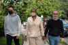 Annamie Paul holds hands with her husband, Mark Freeman, as they walk alongside their son, after a press conference announcing she is officially stepping down as Green Party leader, at Suydam Park in Toronto on, Monday, September 27, 2021. THE CANADIAN PRESS/ Tijana Martin