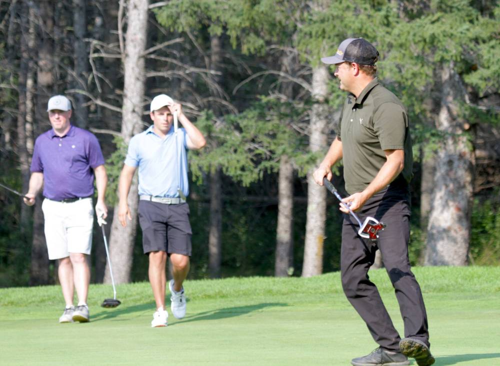 Jason Curtis of Brandon reached his first Tamarack men's championship flight semifinal with a 2-and-1 win over Kody Fawcett at Clear Lake Golf Course on Thursday. (Thomas Friesen/The Brandon Sun)
